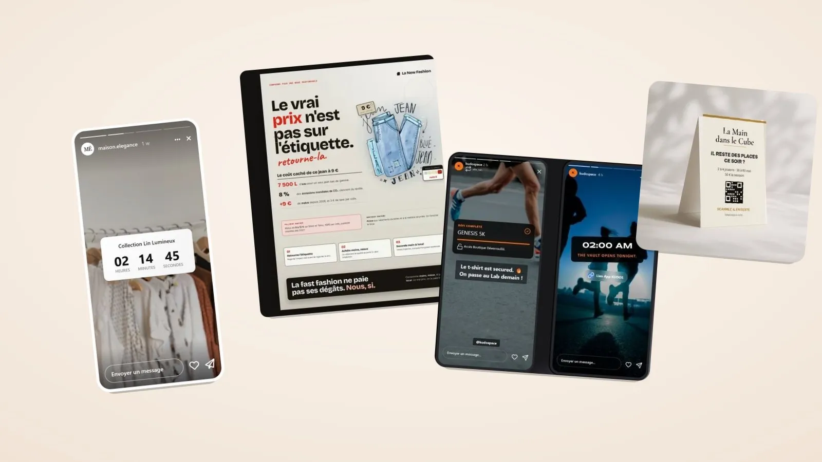 Examples of social media visuals