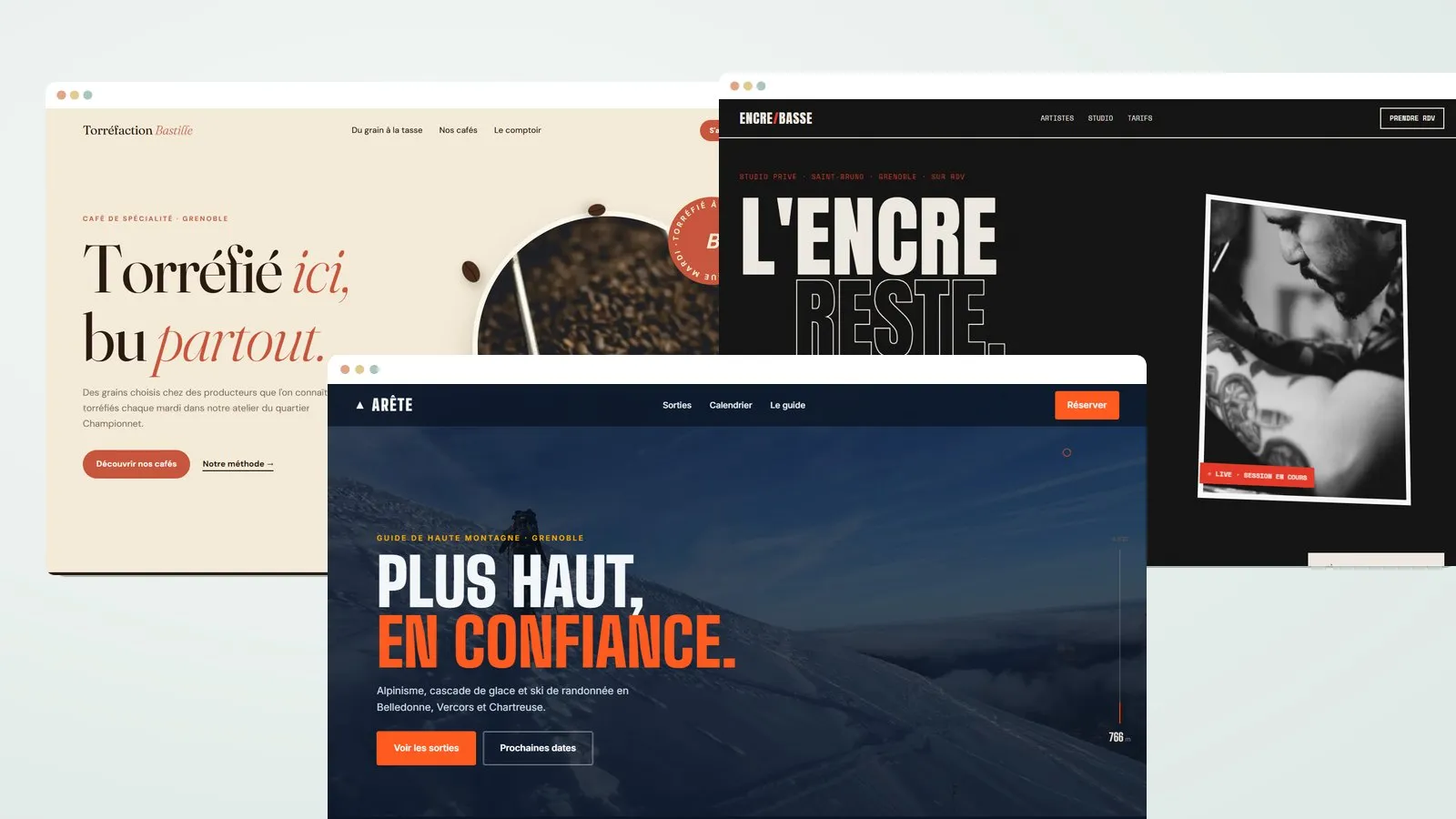 Preview of a website on desktop and mobile